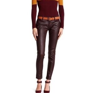 Levi’s 535 Super Skinny Burgundy Biker Pants Size 28